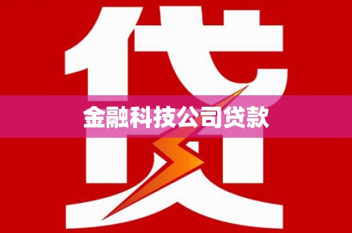 临高金融科技公司贷款