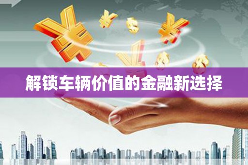 临高解锁车辆价值的金融新选择