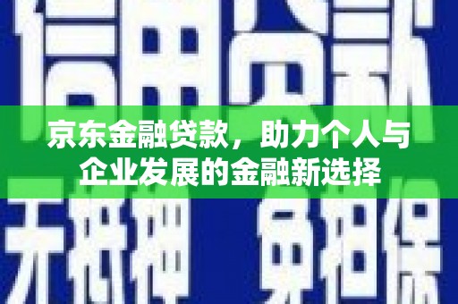 临高京东金融贷款，助力个人与企业发展的金融新选择