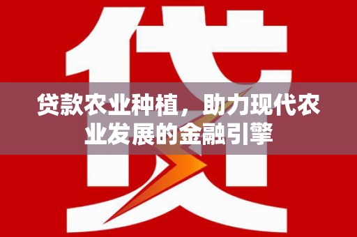临高贷款农业种植，助力现代农业发展的金融引擎