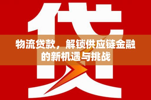 临高物流贷款，解锁供应链金融的新机遇与挑战